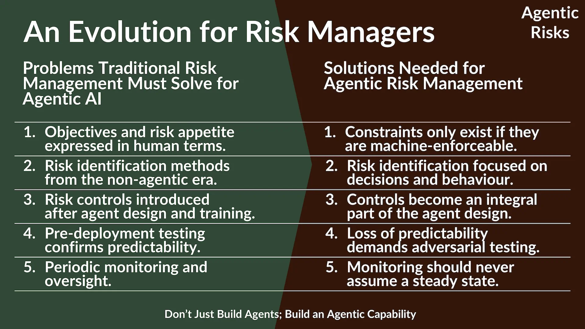 Agentic AI Risk Management - An Evolution for Risk Managers