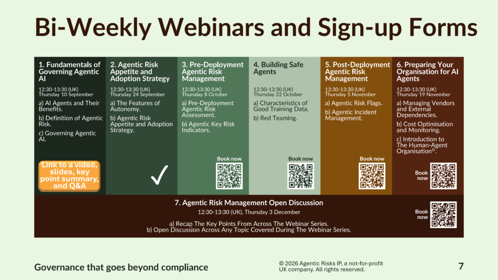 The Institute of Risk Management’s seven-part series on agentic risk management.